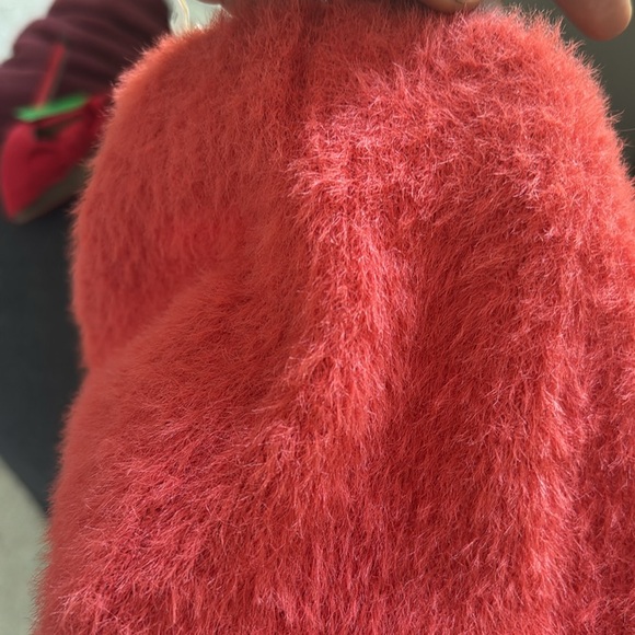 MAEVE knit column maxi skirt size small terracota color - fuzzy skirt - Picture 7 of 8